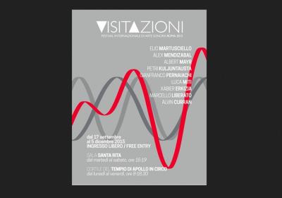Poster for the Visitazioni sound art festival in Rome