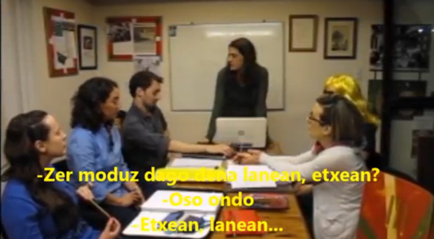 Una imagen del vídeo "Taldeka" de Euskaltzaleak de Buenos Aires