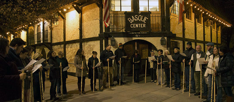 Algo más de veinte personas se dieron cita en el Basque Block de Boise, para celebrar Agate Deuna (Foto: Eneko Tuduri)