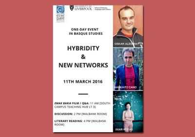 Promotional poster of the one-day Basque Event at Liverpool University