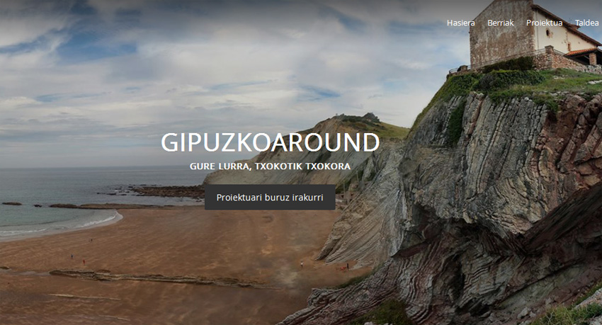 Image of the Gipuzkoaround website