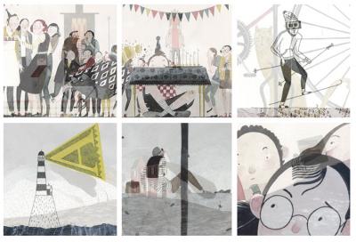 Some of the works illustrated by Maite Gurrutxaga