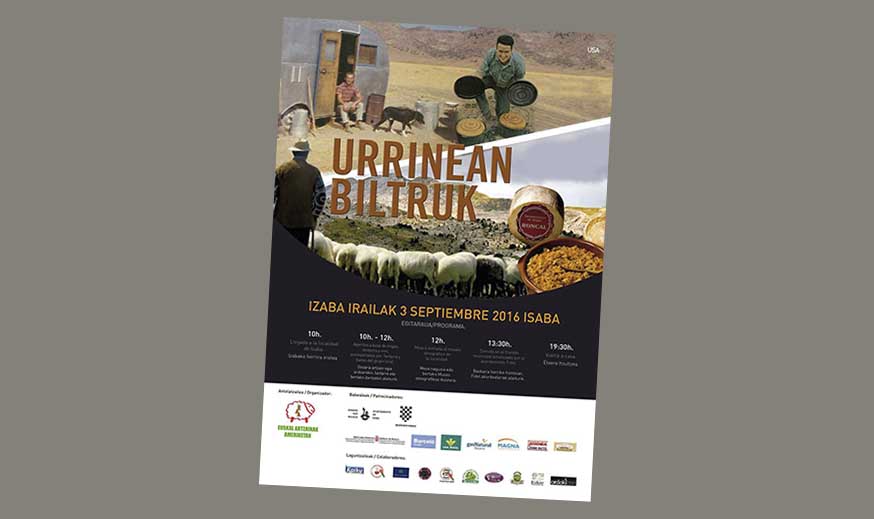 Promotional poster for the 2016 Euskal Artzainak Ameriketan Festival