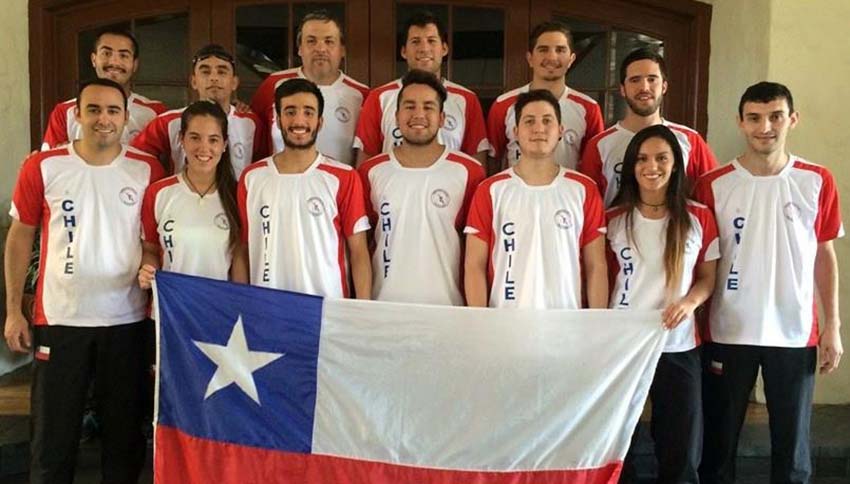 Chilean Selection of Basque Pelota 2015 (photo Berriketari)