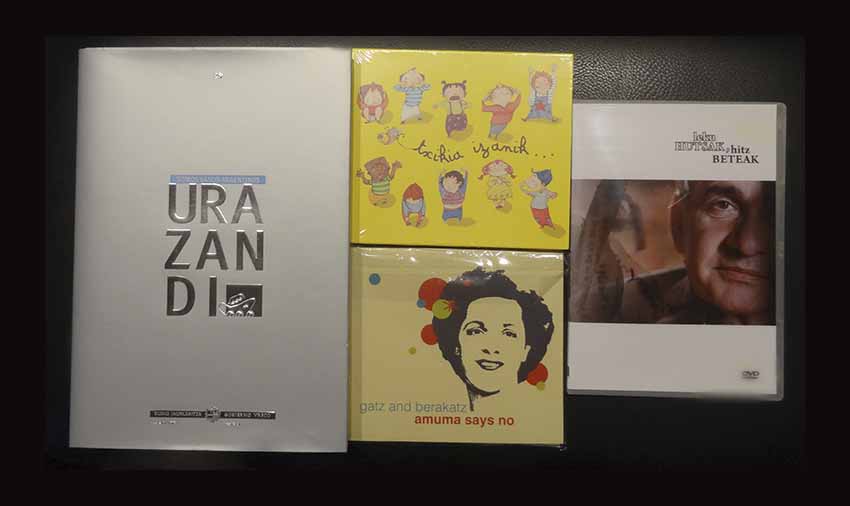 September Raffle Prizes: a book, 2 CDs and a DVD plus a guided pintxo visit in Donostia