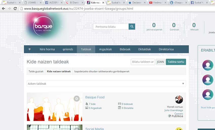 Portada de Basque Global Network