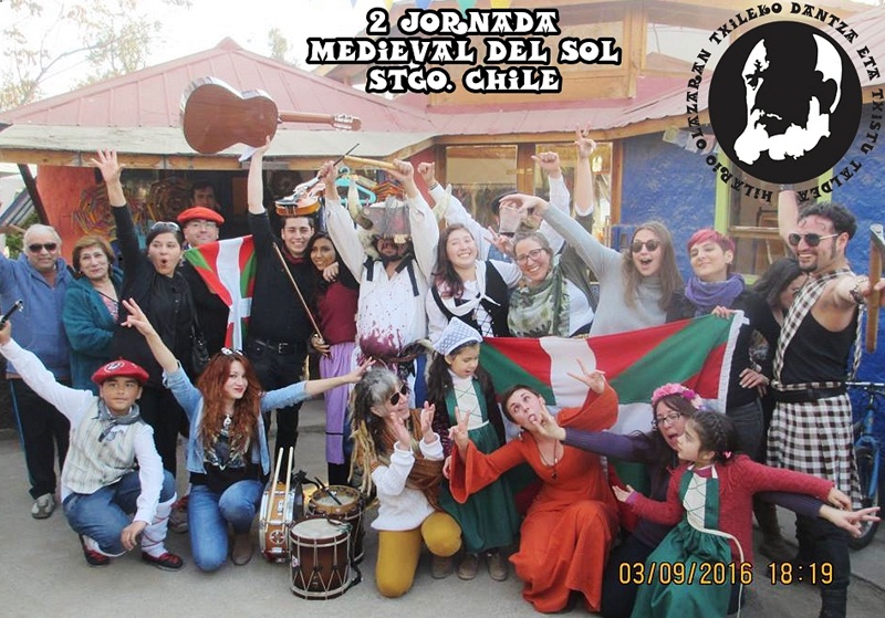 Participants at the Second Medieval Gathering of the Sun in Santiago, Chile (photoHilario Olazaran) 