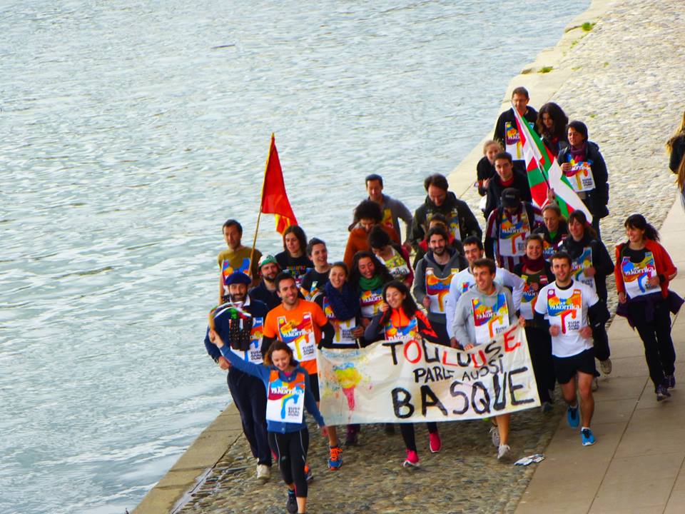 Korrika run for the Basque language in Toulouse (photo EE)