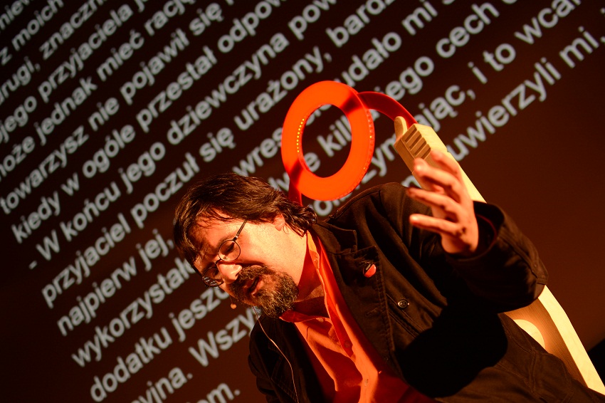Iban Zaldua at a literary festival in Wroclaw, Poland (photo Etxepare.eus)