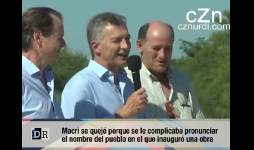 Macri presidentea hizlari Urdinarrainen egin zuen inaugurazio ekitaldian