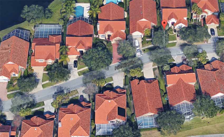 Ave Biarritz, Lutz, FL (Google Earth)