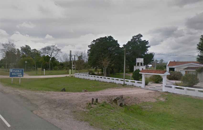 Bolivar, Uruguai (Google Earth)