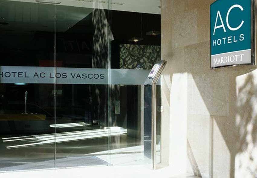 Los Vascos Hotel at Los Vascos street in Madrid