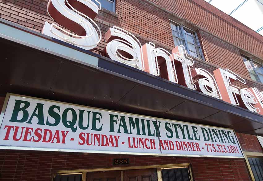 The Santa Fe Basque Restaurant in Reno, NV (photoEuskalKultura.com) 