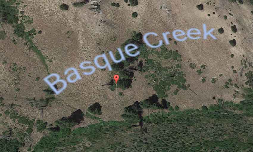 Basque Creek Elmore County Idaho (foto Google Earth)