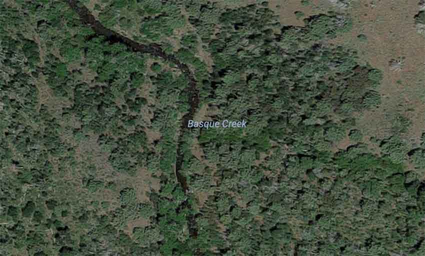 Basque Creek Steens Mountains Oregon (photo Google Earth)