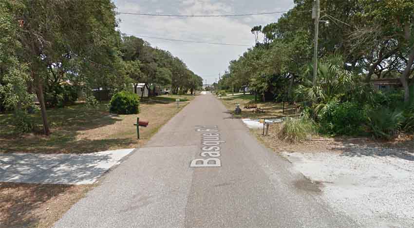 Basque Road St Augustine Florida (arg. Google Earth)