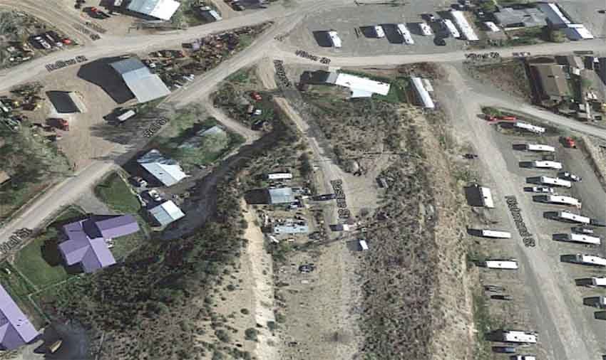 Basque Street Eureka Nevada (foto Google Earth)