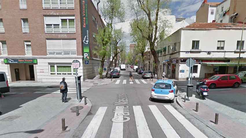 Calle de los Vascos Madrid (photo Google Earth)