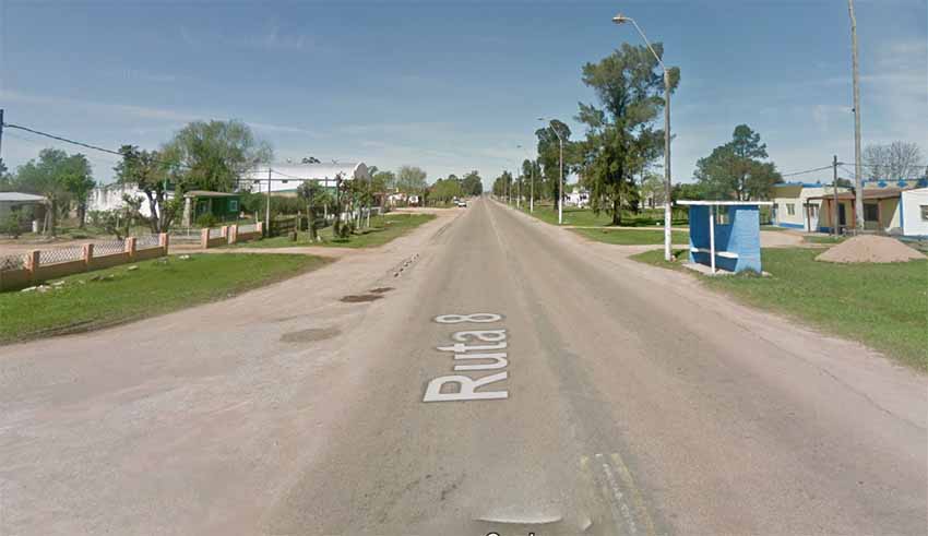 Isidoro Noblia Cerro Largo Uruguay (foto Google Earth)