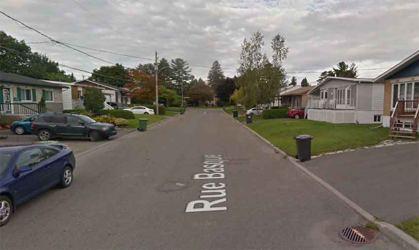 Rue Basque Saint Jerone Quebec (photo Google Earth)