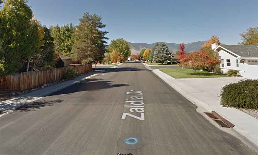 Zaldia Drive Minden Nevada (arg. Google Earth)