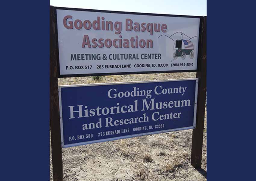 The Basque club and the Gooding County Historical Museum are located in Euskadi Lane (photo EuskalKultura.com)