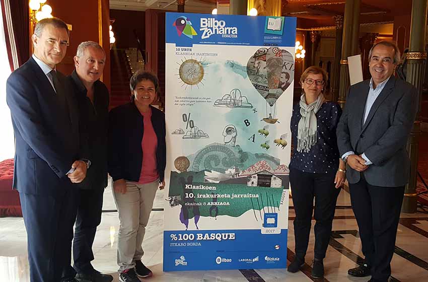 The 10th edition of Klasikoen Irakurketa Jarraitua with the participation of the author, Itxaro Borda herself (photo Bilbao.eus)