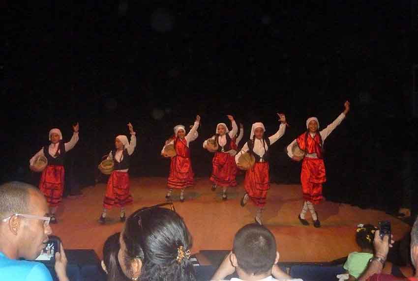 Dantzaris from the Arima group who performed at Basque Week in Havana