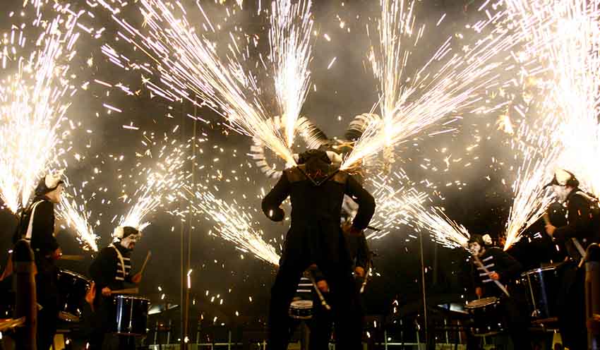 Deabru Beltzak is performing daily beginning today at Montreal’s 375th Anniversary festivities in Montreal