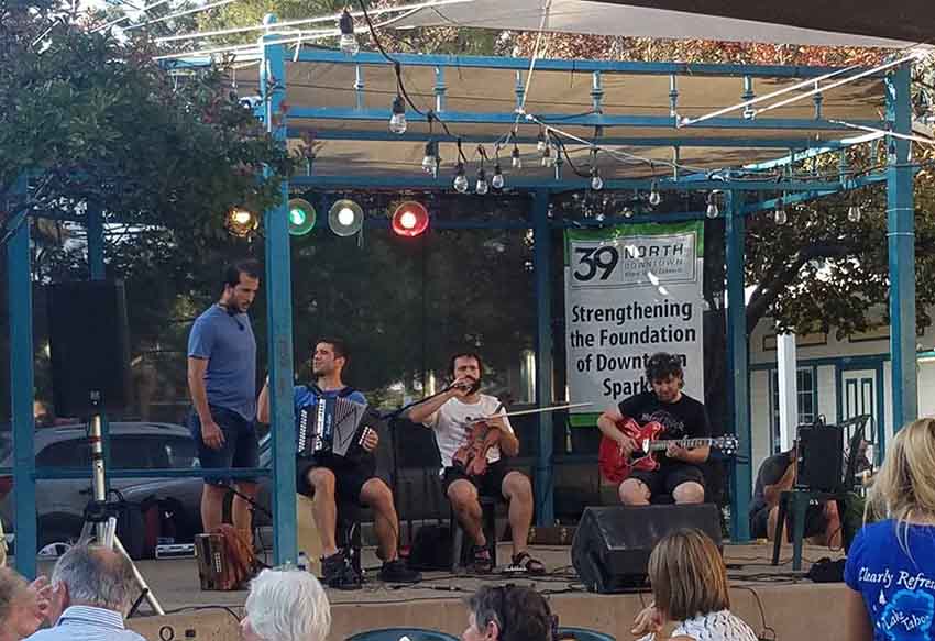 Errebal at their perofrmance at Victorian Square in Sparks, NV (photo Lisa Corcostegui)
