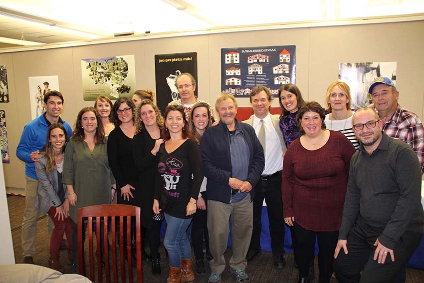 Part of the crew of the Center for Basque Studies (photo Gemma)