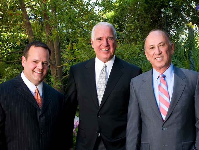 Lawyers Ricardo Echeverria, Mike Bidart and William Shernoff of the Shernoff Bidart Echeverria firm