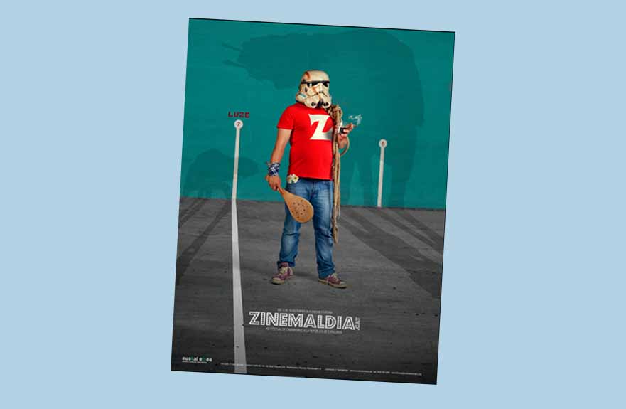 Cartel de esta13 edición del Zinemaldia de Barcelona, organizado por Euskal Etxea de la capital catalana