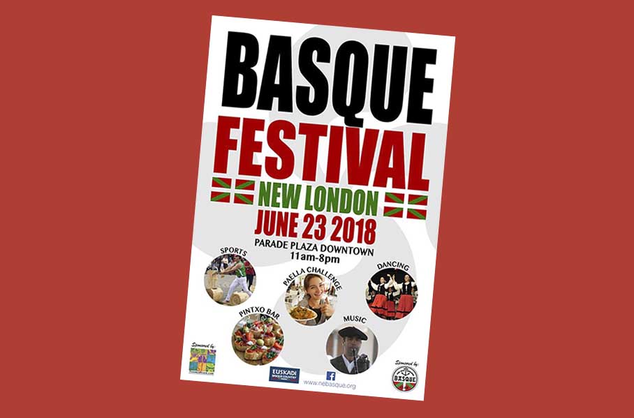 Poster of the Basque Festival on June 23rd in New London, CT