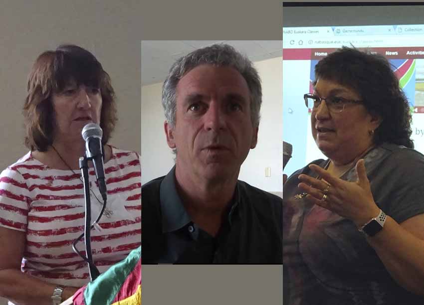 Nueva mesa NABO 2018: Mayie Petracek, tesorera; Philippe Acheritogaray, presidente; Kate Camino, secretaria