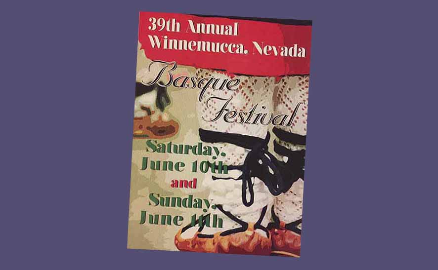 Cartel de la Convención y Fiestas Vascas NABO 2018 en Winnemucca, Nevada