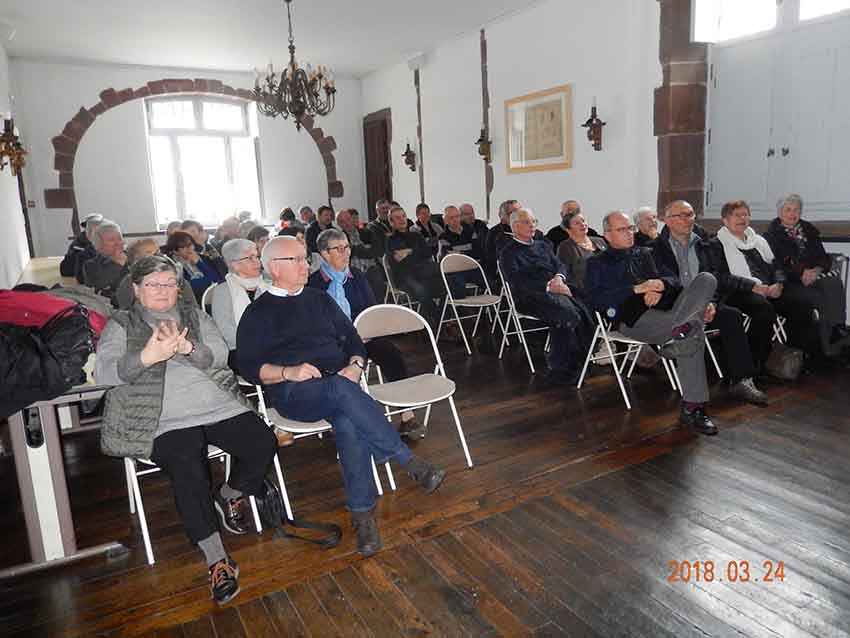 Aspecto del Asamblea Anual 2018 de la asociación Euskal Argentina, en la Casa Consistorial de Donibane Garazi