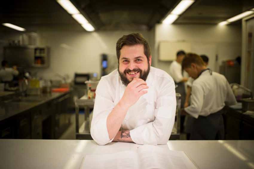 Chef Aitor Jeronimo Orive at his restaurant in Singapore
