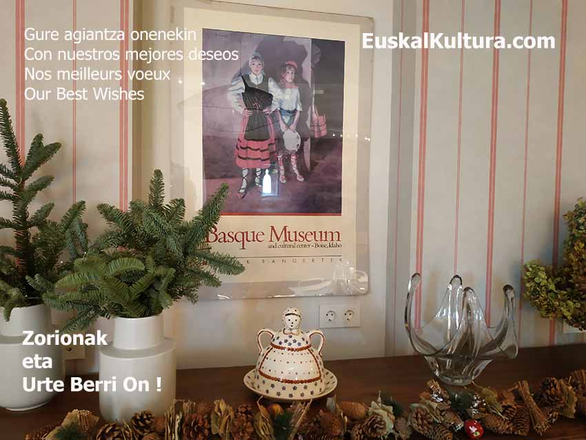 Irudian, Donostiako Heredad de Unanue Hoteleko detailea, egunotako Eguberri dekorazioarekin (arg. EuskalKultura.com)