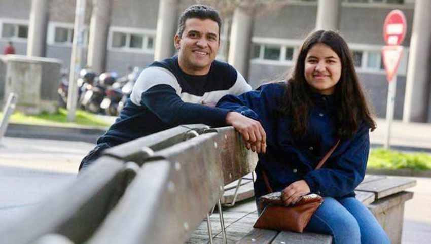 Aimara Marrero with her father, Alvaro (photo Javi Colmenero-NDG)