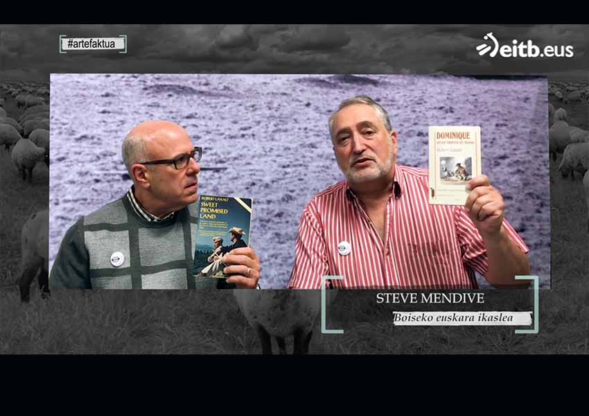 John Bieter and Steve Mendive on the Arte[faktua] Program on ETB, talking about the book “Sweet Promised Land,” by Robert Laxalt