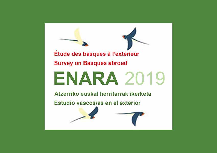 The deadline to participate in the Enara 2019 Survey of Basques abroad is August 15th