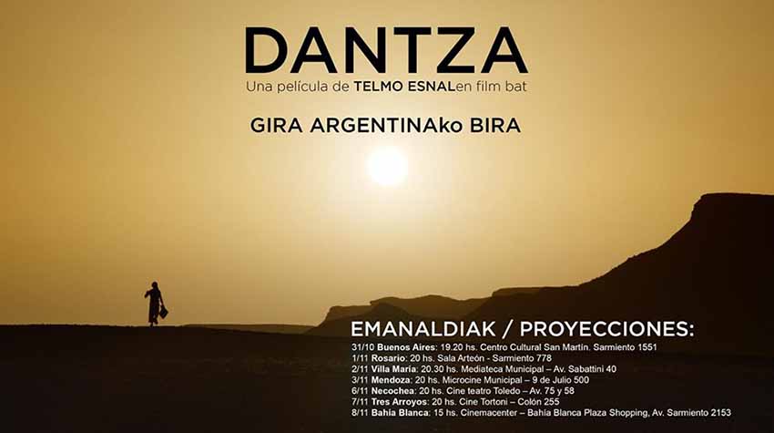 Argentine tour of “Dantza” with Telmo Esnal and Gari Otamendi beginning tomorrow a the San Martin Cultural Center in Buenos Aires