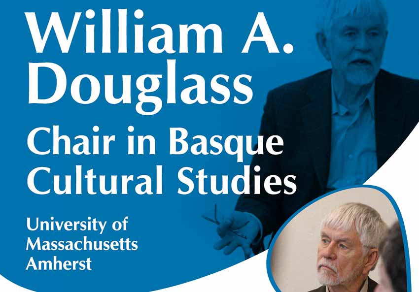The William A. Douglass Chair at the University of Massachusetts Amherst was inaugurated in September of 2016, thanks to UMass Amherst and the Etxepare Basque Institute