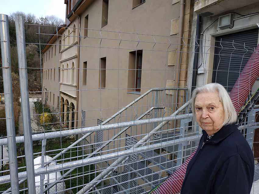 Pilartxo Lizeaga aurten bertan Donostiako Loiola auzoko Kristobaldegi ondoan