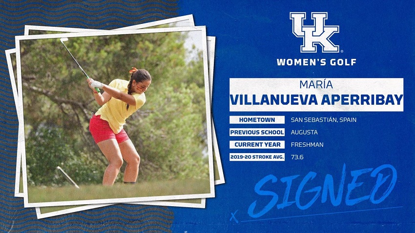 Villanueva Aperribay ya firmó los documentos oficiales con la Universidad de Kentucky y se unirá a los "Wildcats" en otoño