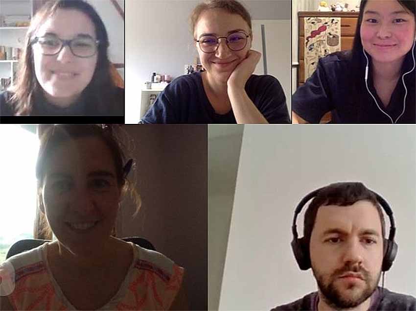 Participants at the Online Barnetegi by the Aurten Bai Foundation with students from the Etxepare Institute University Lectureship network