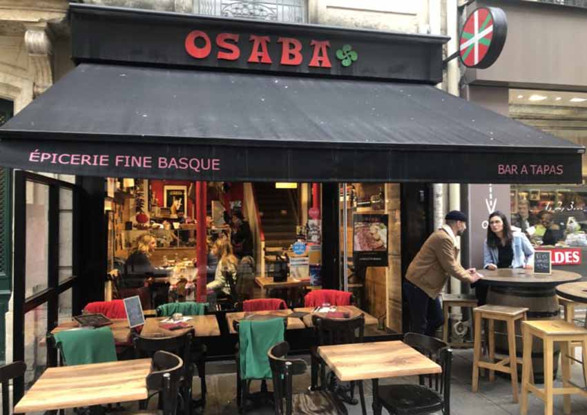 Restaurant Osaba, Paris (photo Gilles Pudlowski)