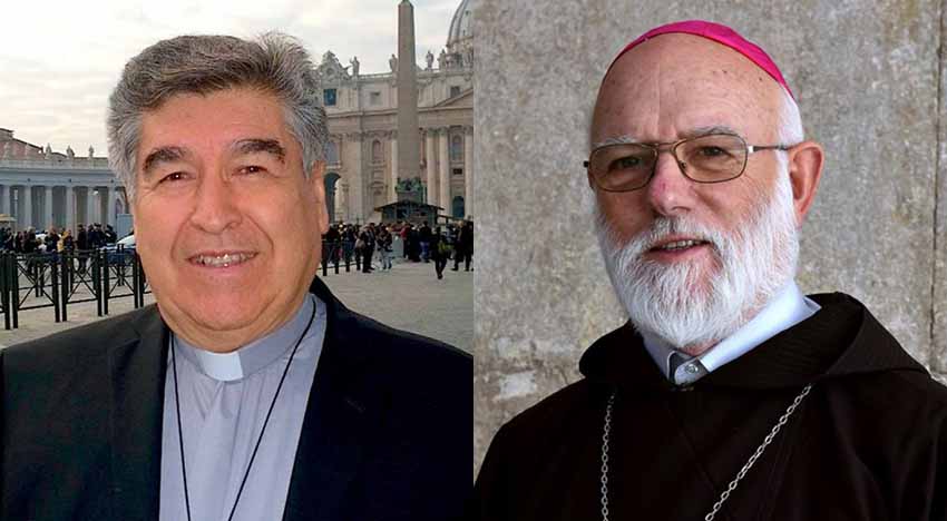 Felipe Azurmendi from Mexico and Celestino Aos, from Navarre residing in Chile, new Cardinals in the Catholic Church (photos Agenda Católica de Noticias)